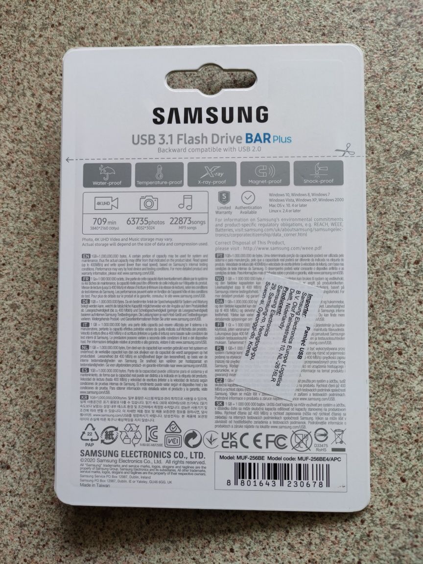 Samsung 256GB Type-C USB-C 400MB/s EU