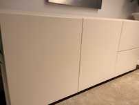 Aparador branco 2m x 0,50m x 0,85m