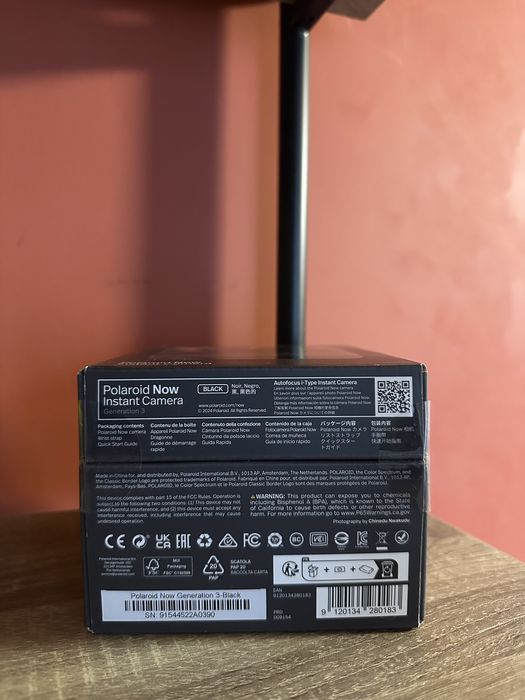 Фотокамера миттєвого друку Polaroid Now Gen 3 Black