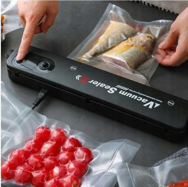 ZGRZEWARKA PAKOWARKA PRÓŻNIOWA maszynka do żywności folii 10 worki