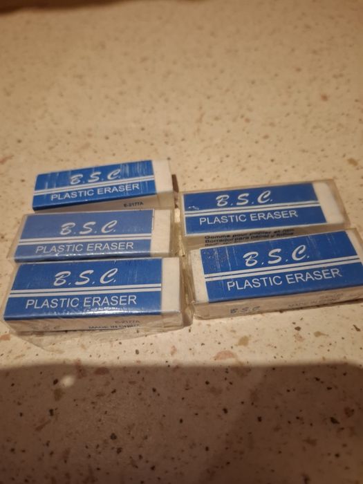 Gumki do ścierania .