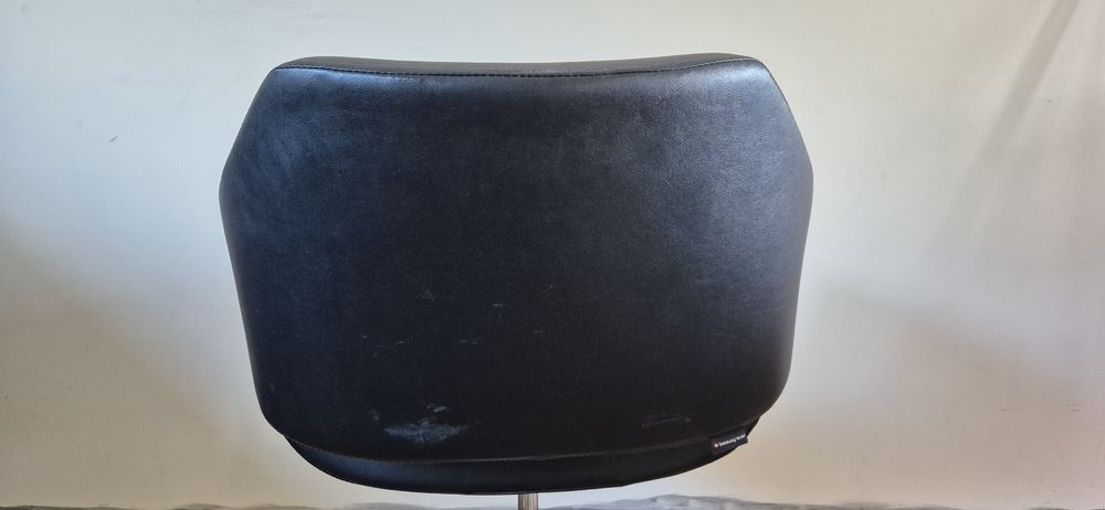 Fotel fryzjerski skórzany czarny beauty star