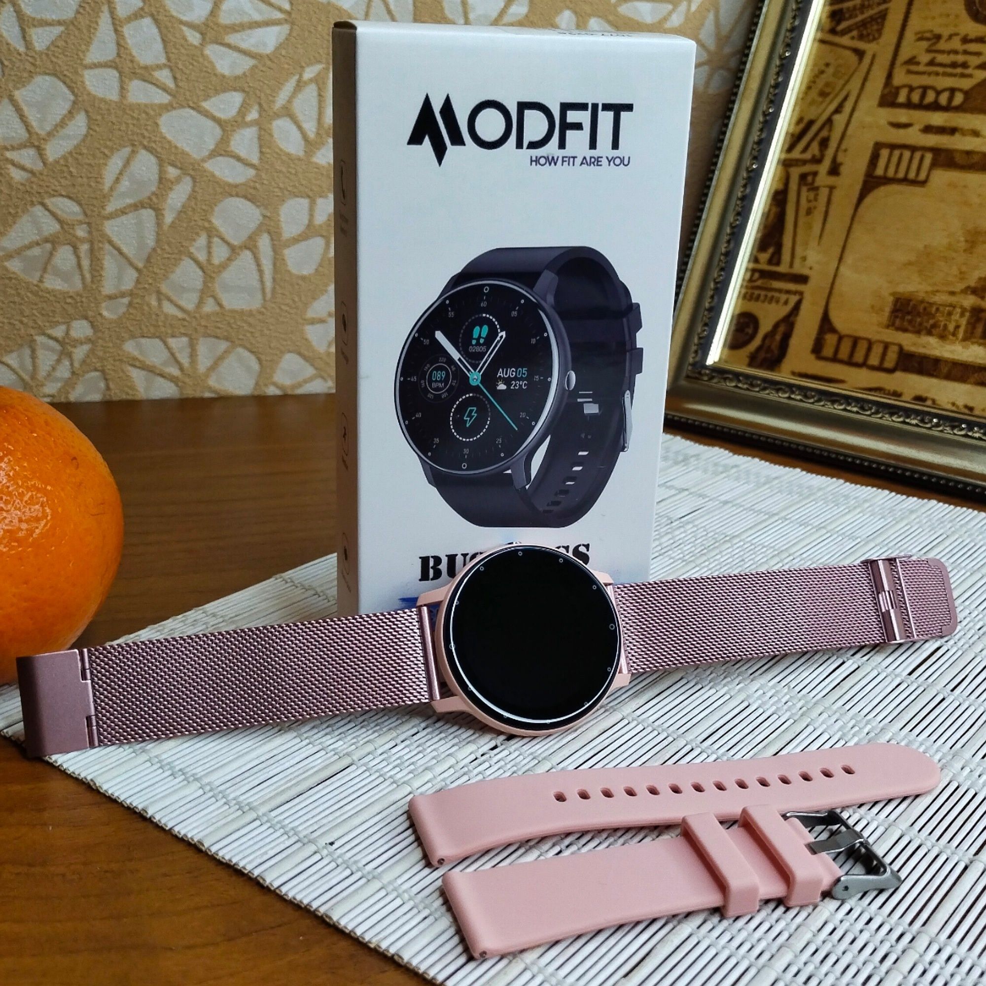 Розумний жіночий смарт годинник Modfit ніжний подарунок