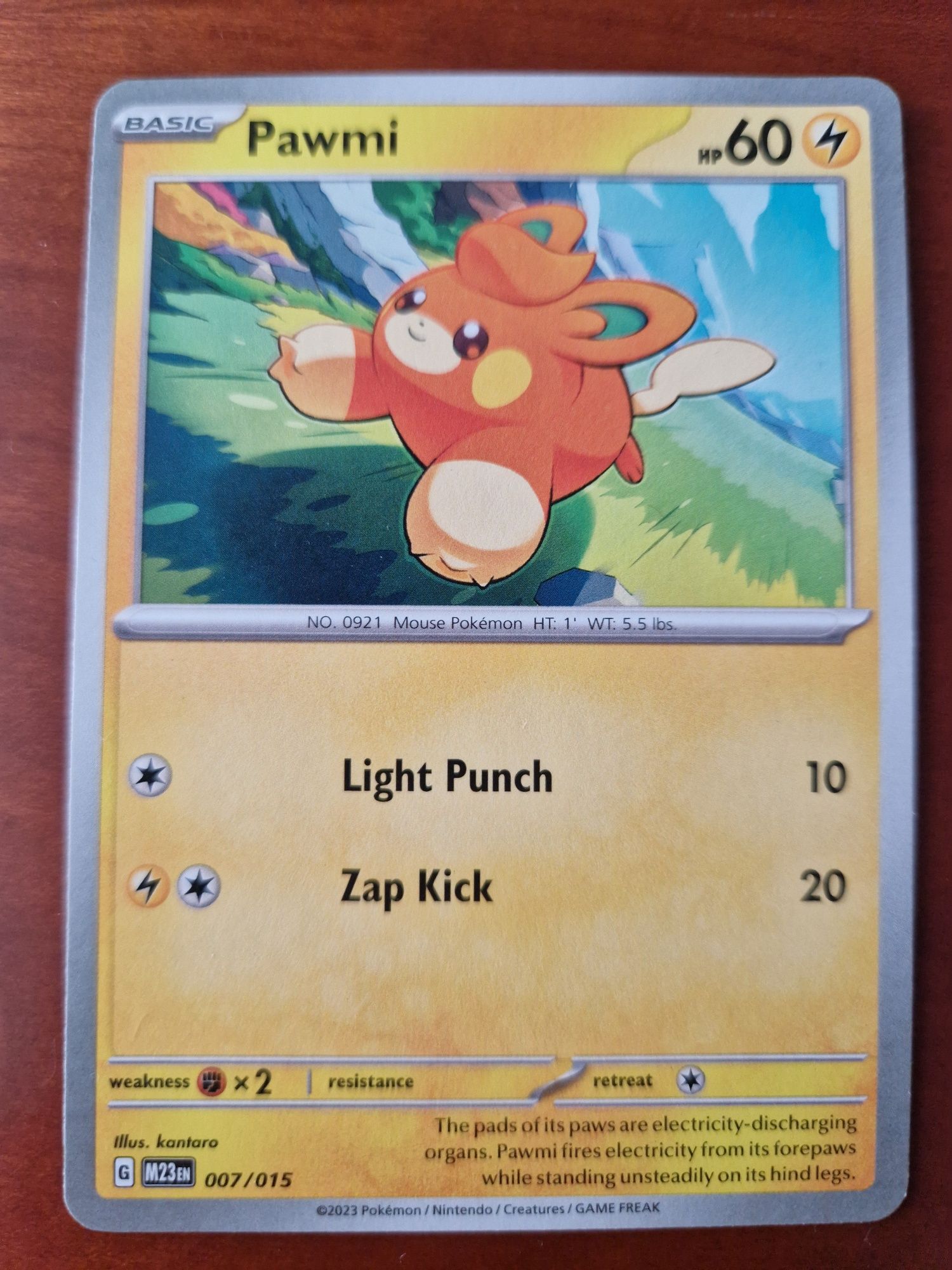 Carta Pokémon "Pawmi"