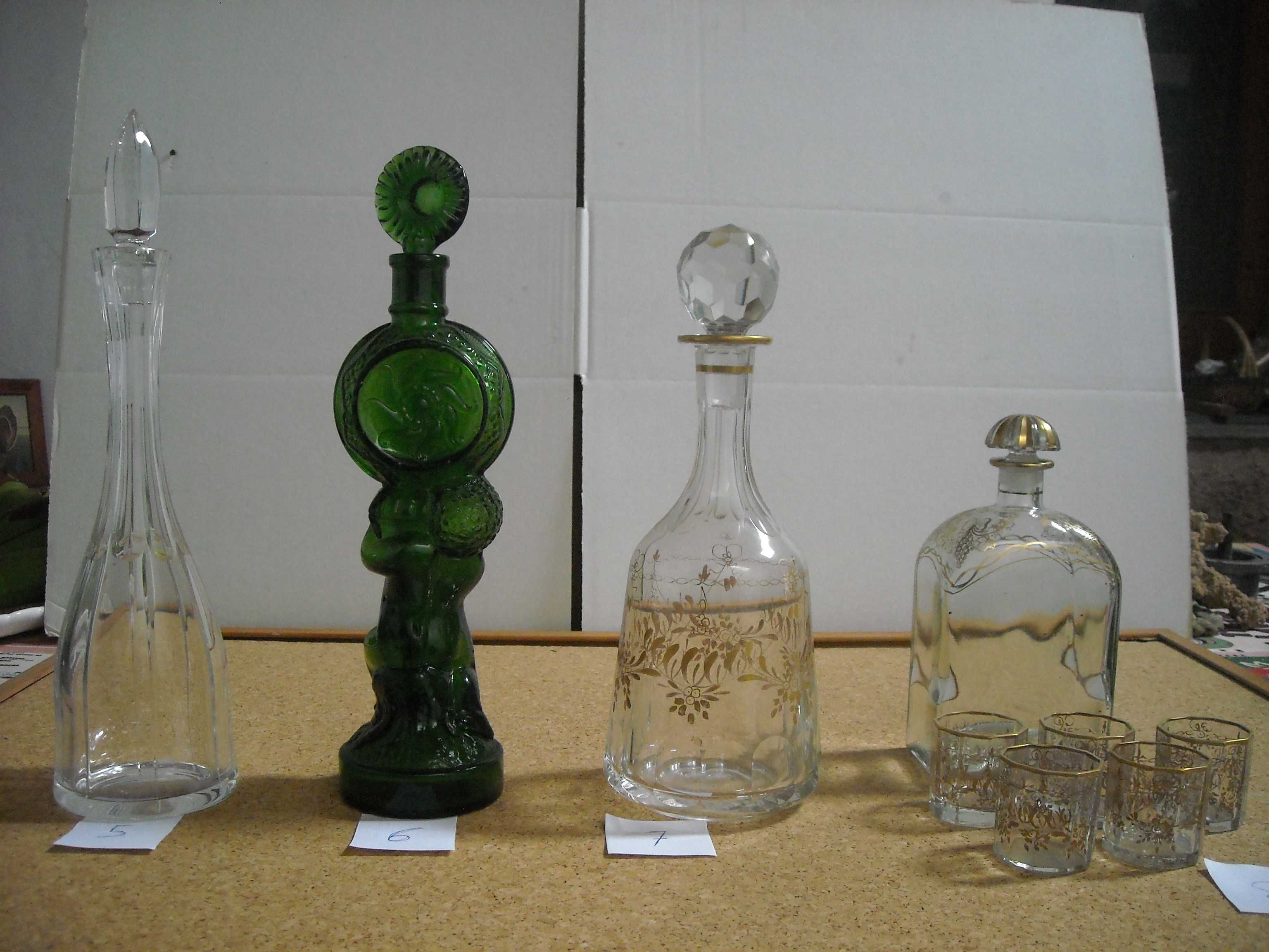 Garrafas vidro antigas licor espirituosas coleccao