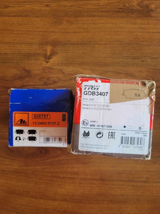 klocki hamulcowe do hondy civic VIII