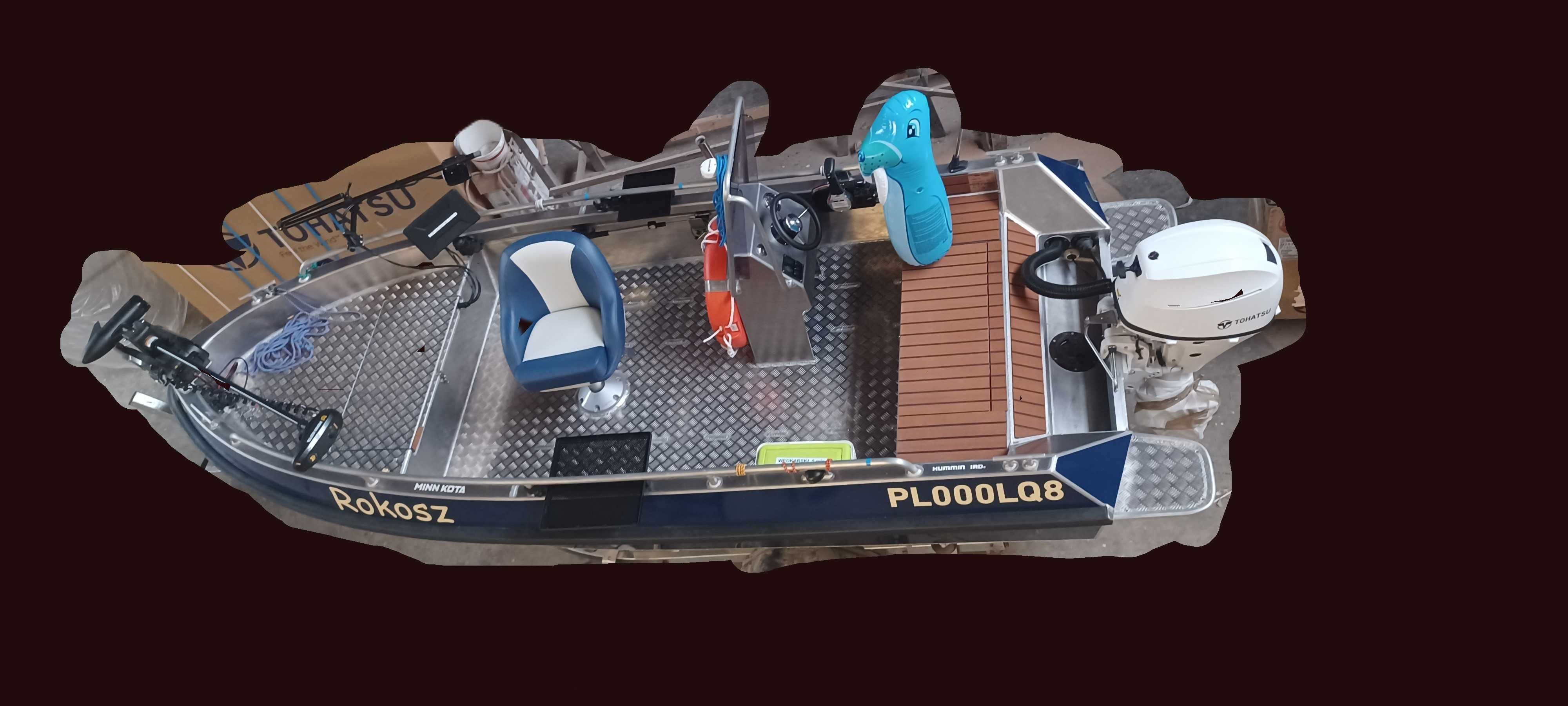 piękna doskonale pływająca na gwarancji aluminiowa łódka wyprawowa