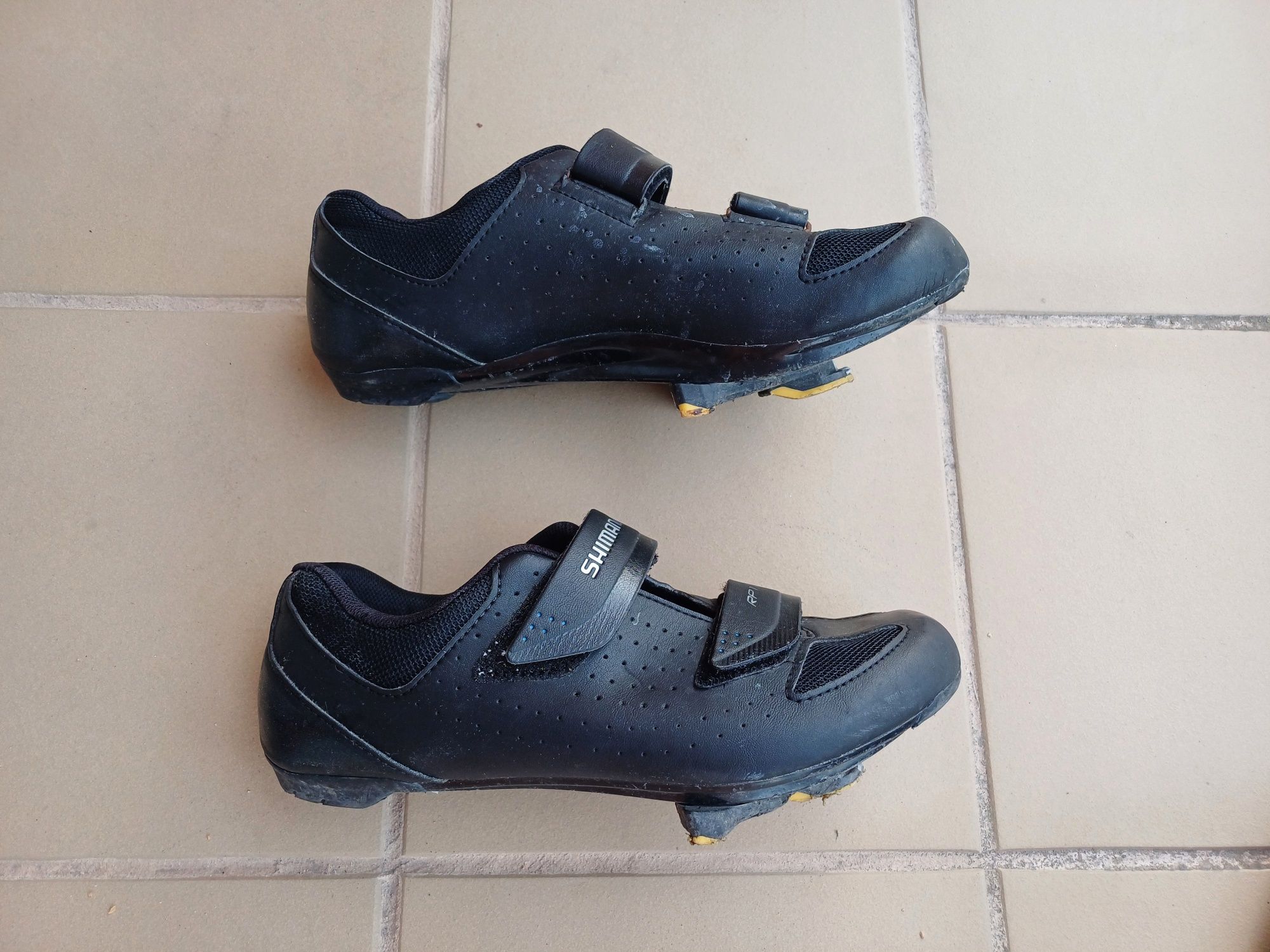 Sapatos + pedais + travessas, estrada, shimano