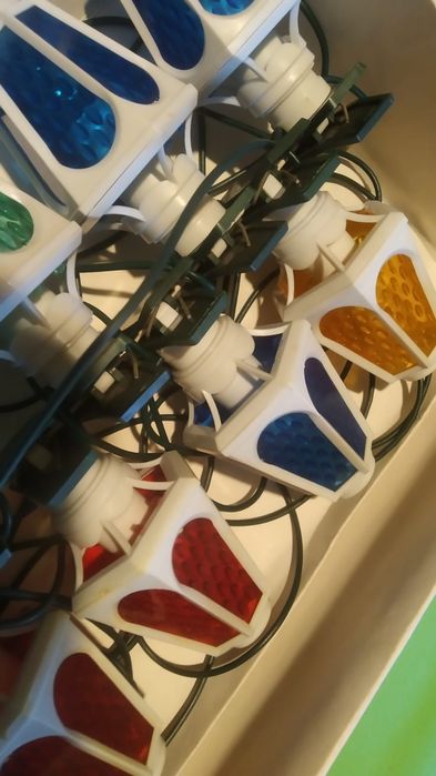 Lampki choinowe latarenki  z PRL-u