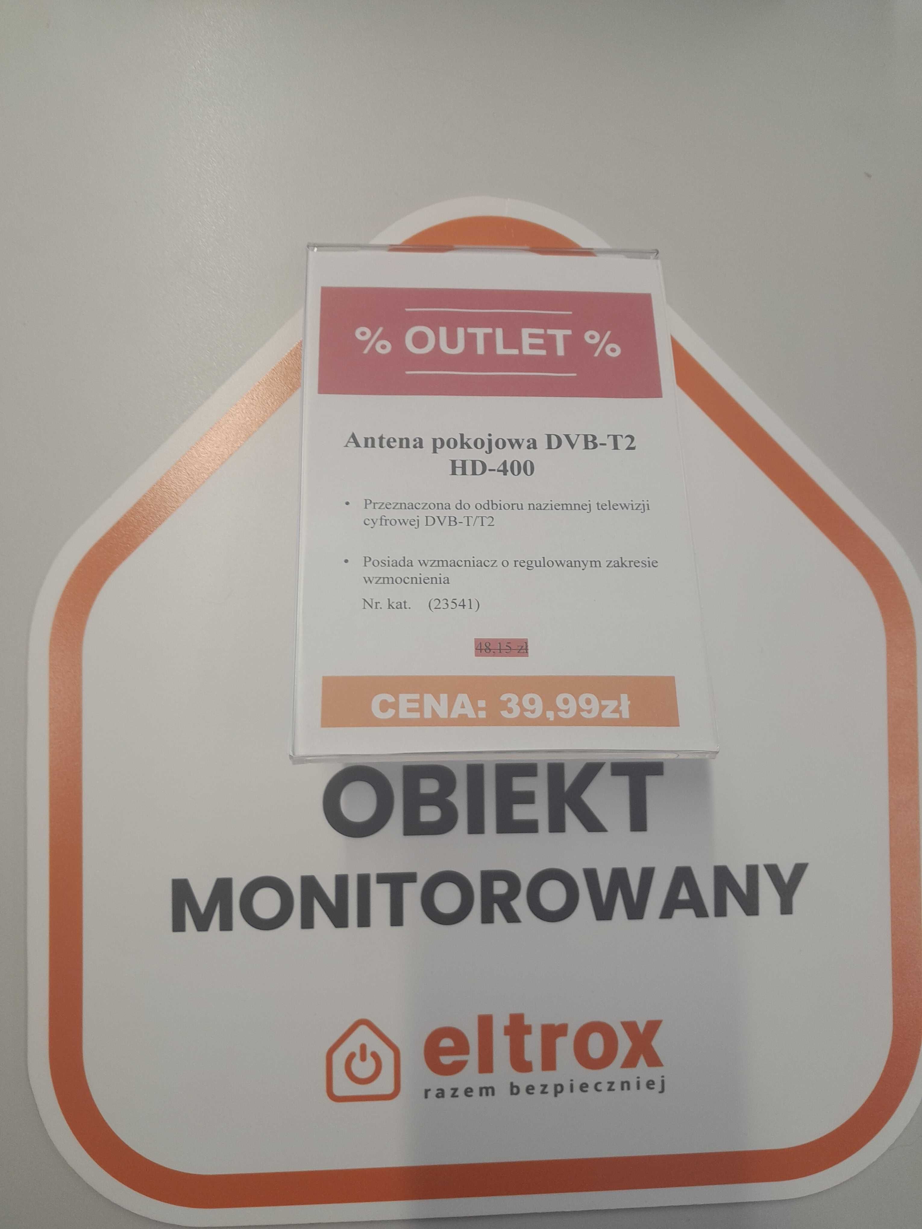 OUTLET Antena pokojowa DVB-T2 HD-400 Eltrox Opole 23541