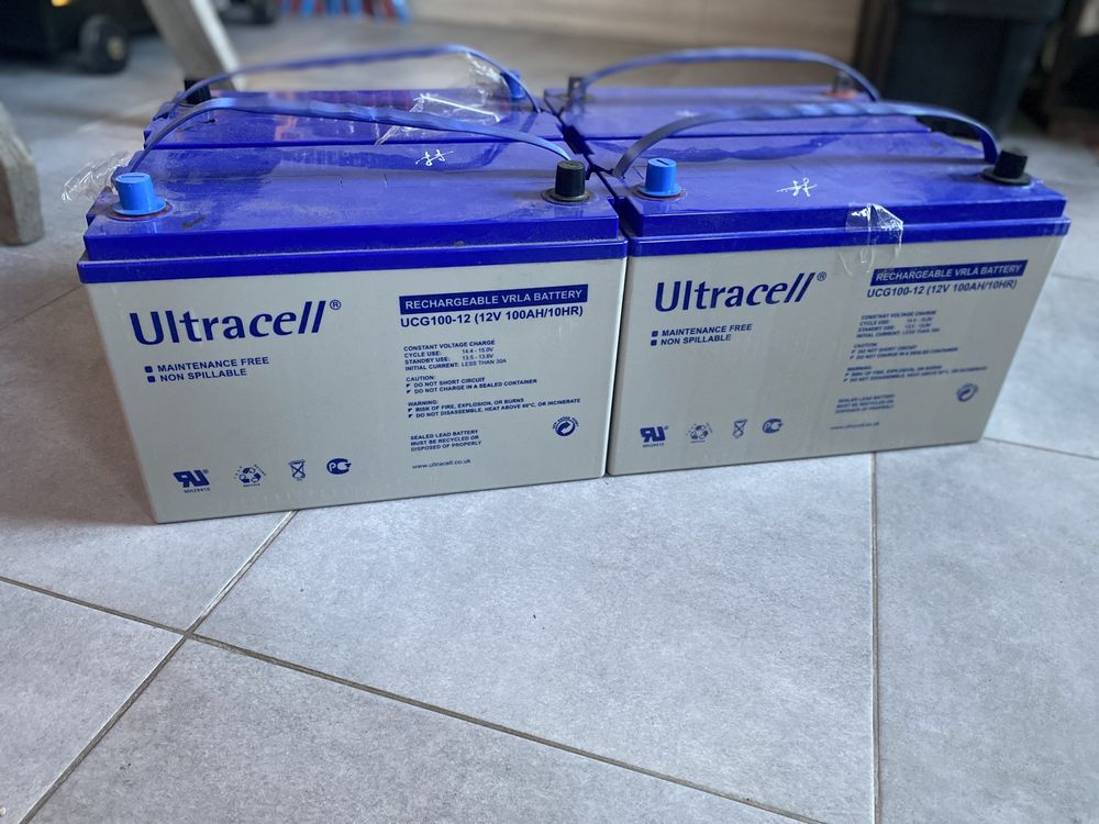 Акумулятор гелевий Ultracell UCG100-12 GEL 12V 100 Ah батарея для ДБЖ