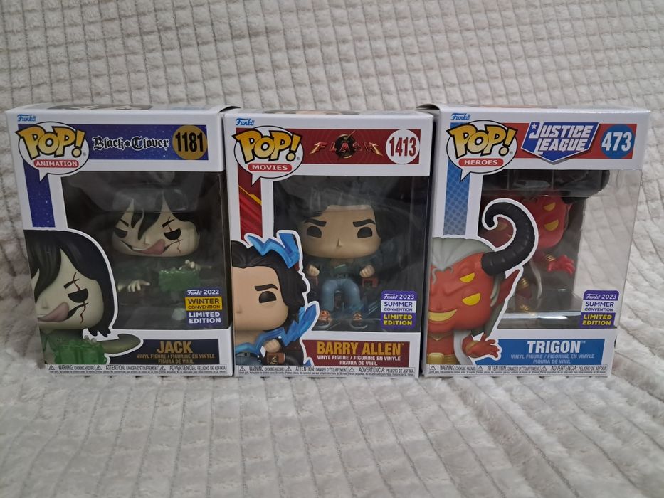 Funko pop Barry Allen 1413, Trigon 473, Jack 1181