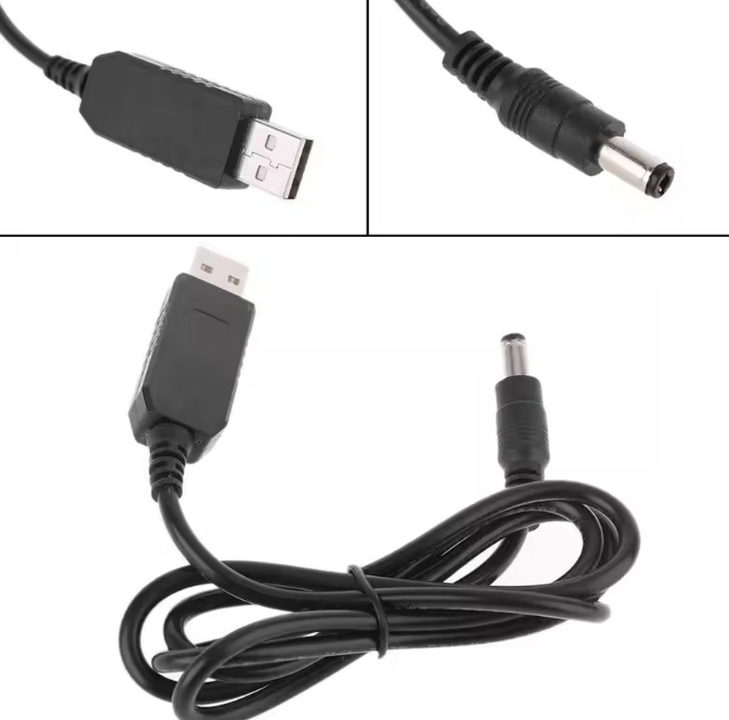 Кабель для WiFi роутера з USB на 12в 1.5а 5.5х2.1мм