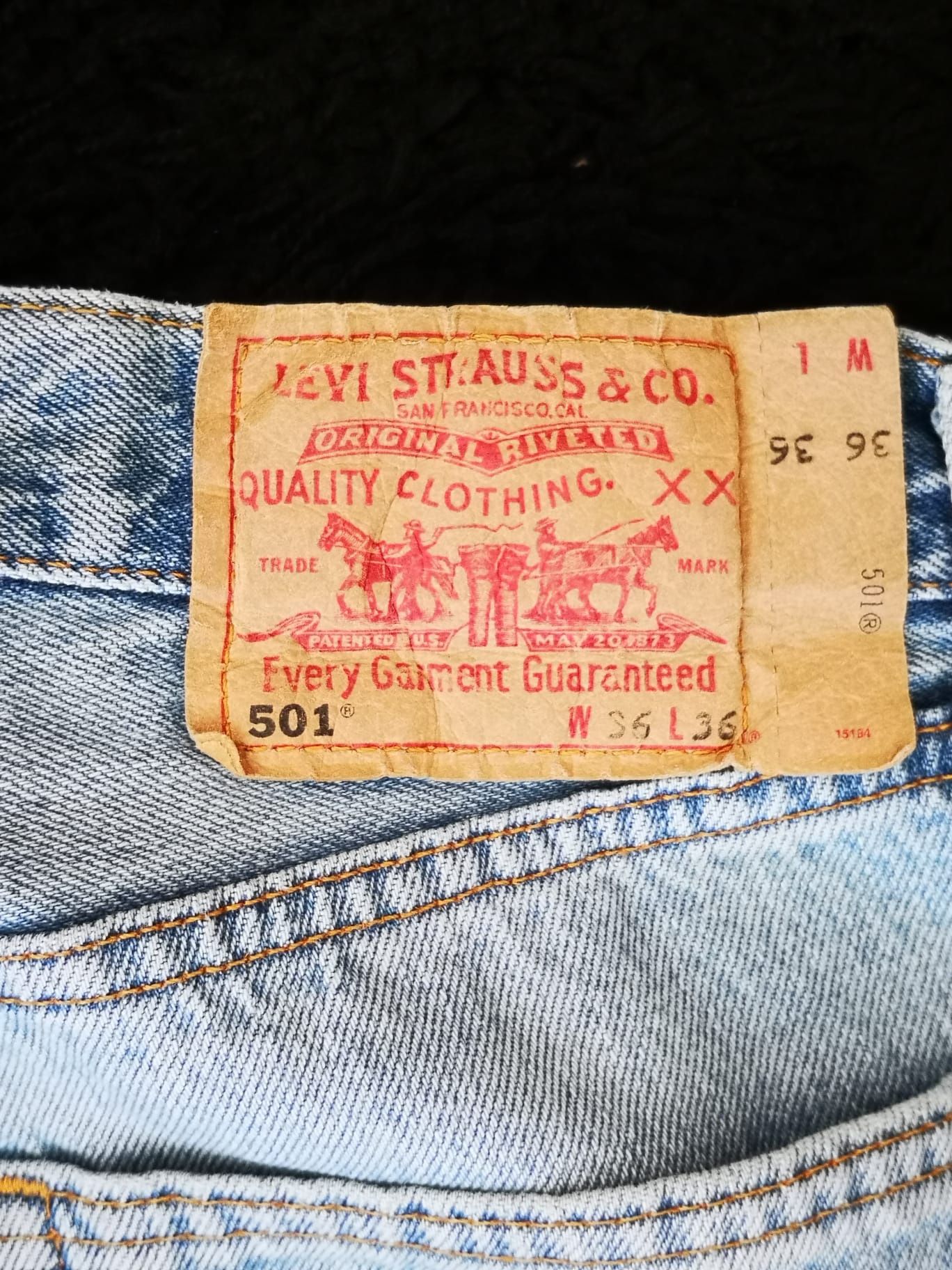 2x Calças Levi's 501 homem originais