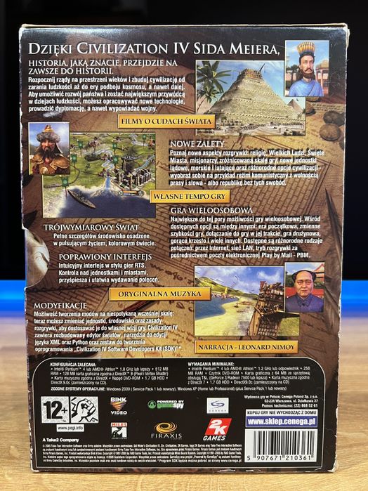 Civilization IV 4 (PC PL 2005) slipcase premierowe kompletne wydanie