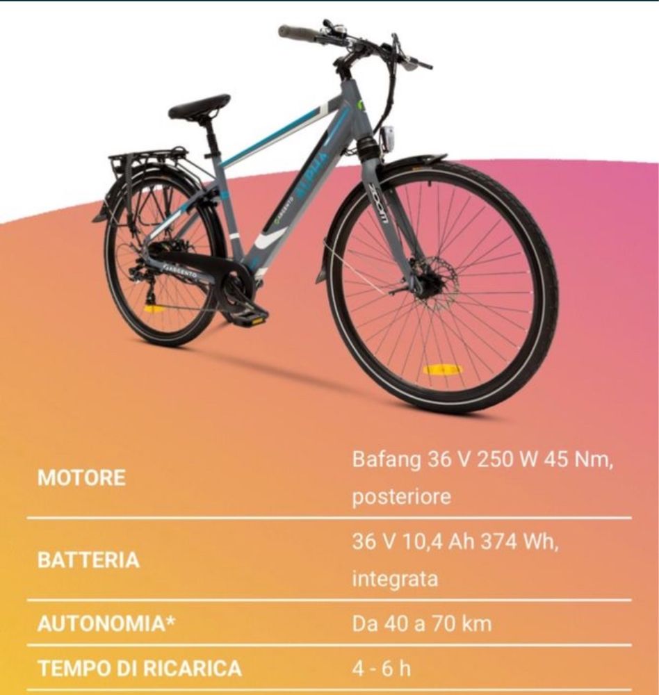 Bicicleta  Alpha Argento Seminova, com até 80km de Autonomia.