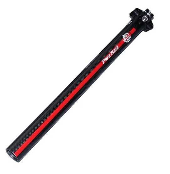 sztyca wspornik siodełka karbonowy pura raza 220g carbon 27,2x400 red