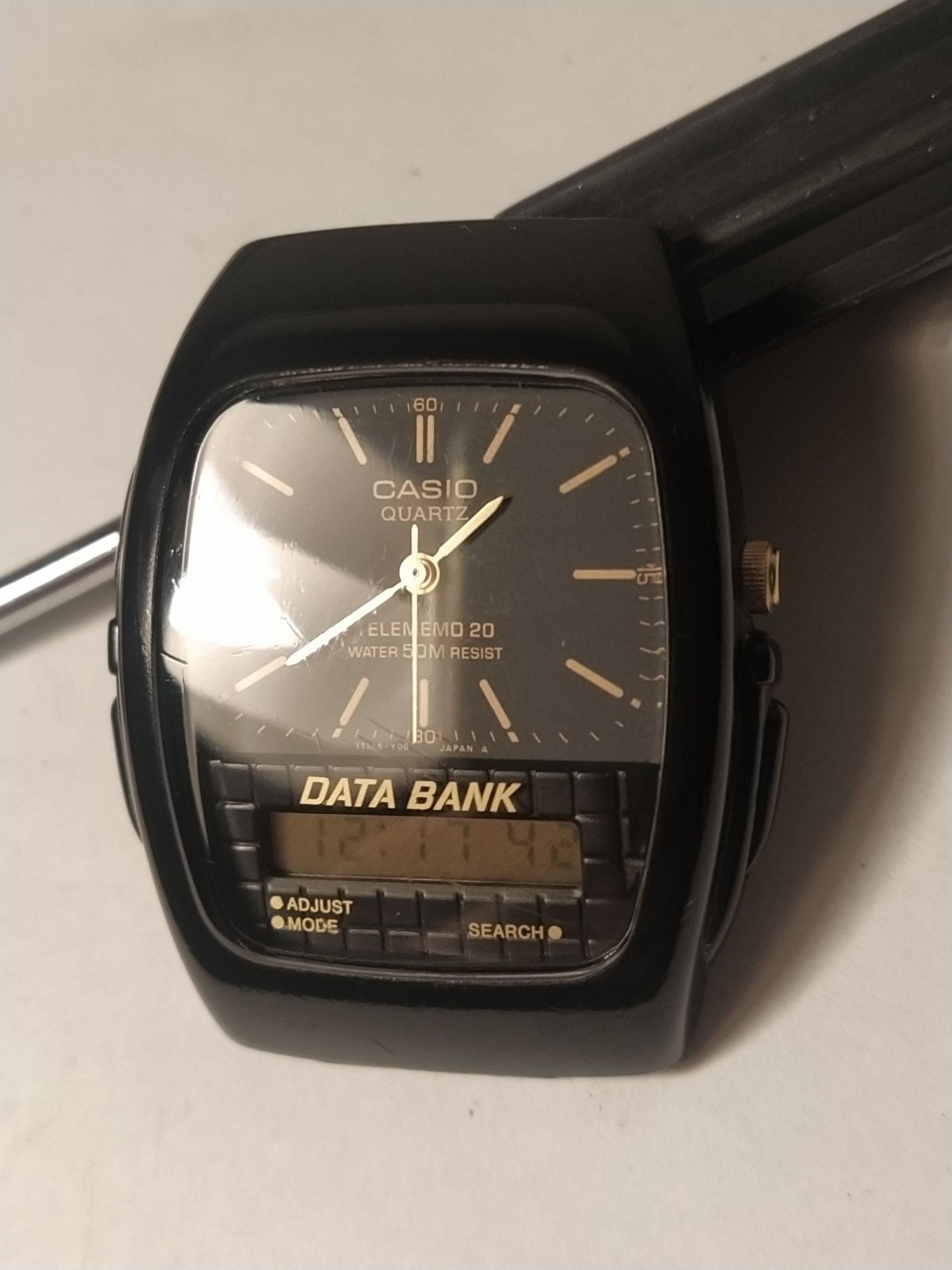 Zegarek CASIO 344 AB-30W.Data Bank Tele Memo.93 r.Stan Idealny!