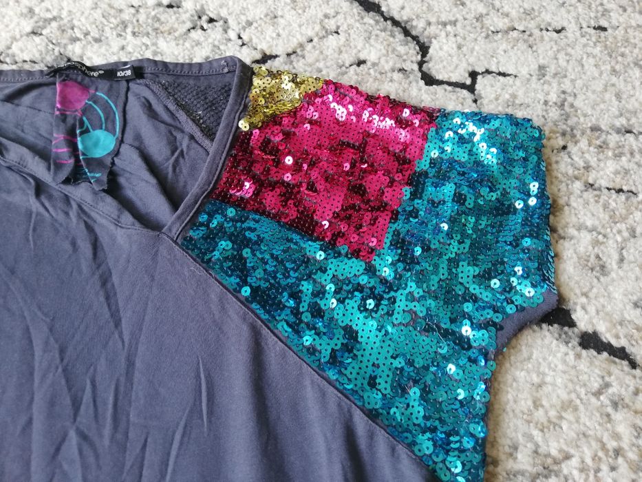 Bluzka z cekinami, M, 38, sylwester, impreza