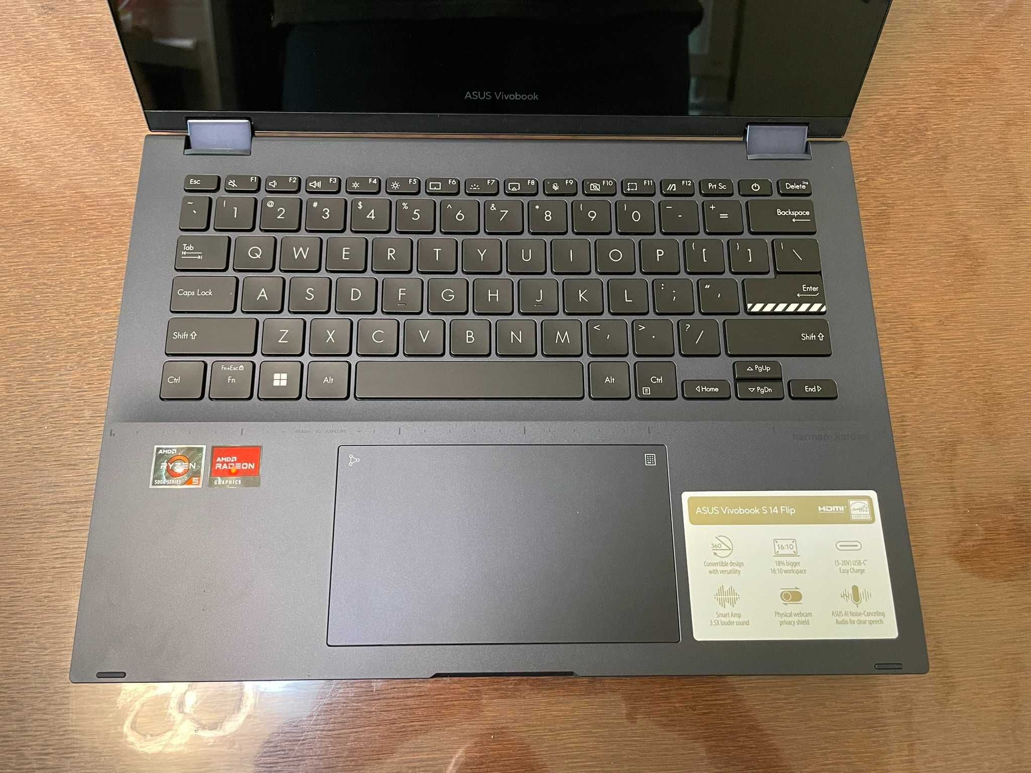Ноутбук 14" FHD Asus Vivobook S 14 Flip (Ryzen 5 5600H/8/256/Vega 7)