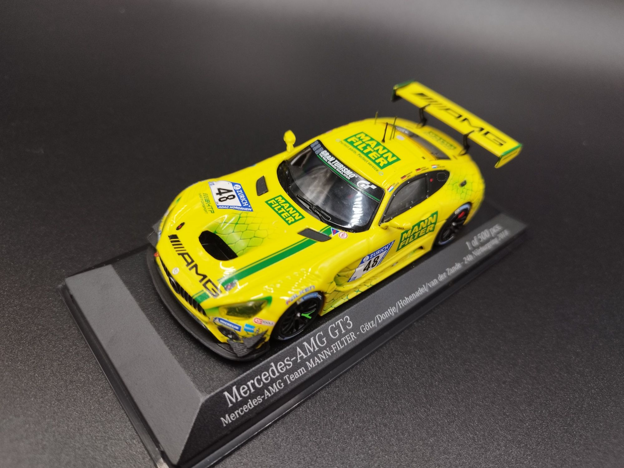 1:43 Minichamps 2018 Mercedes AMG GT3 limit 1/500 sztuk model