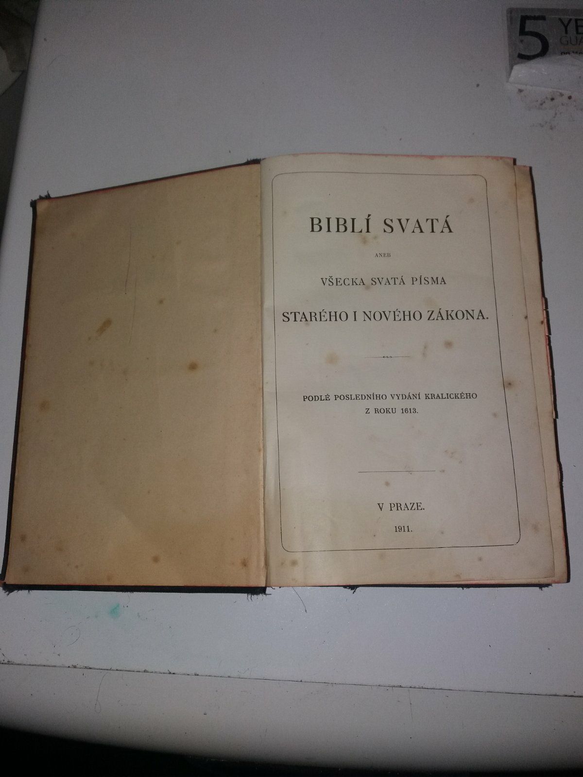 Біблія 1911 року на чеській мові