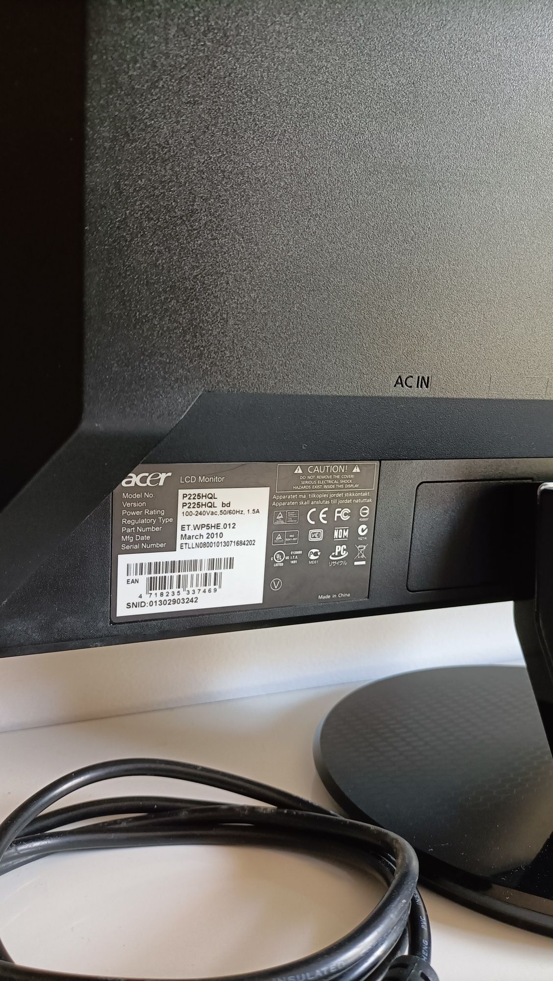 Monitor LCD Acer
