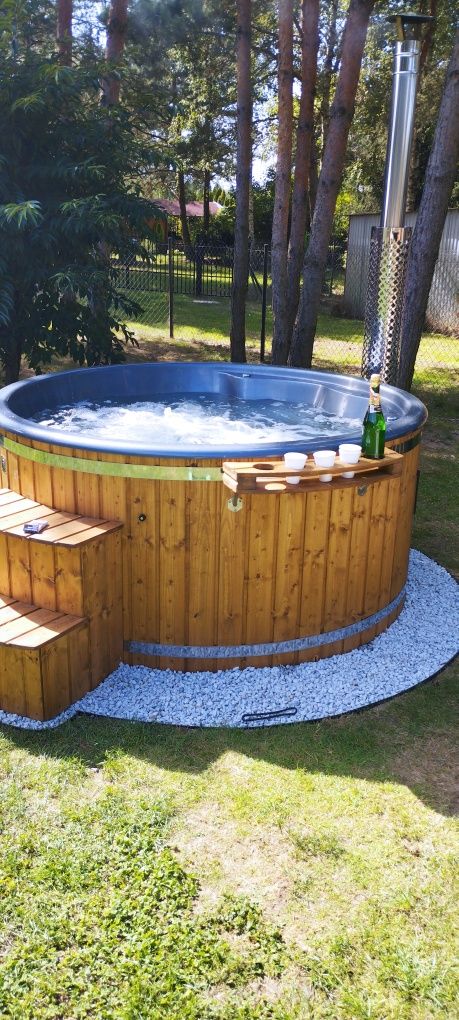Domek Drewniany Całoroczny, Noclegi dla firm,Jacuzzi,Basen,Ognisko