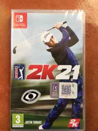 Jogo Nintendo Switch PGA Tour 2K21 novo e selado