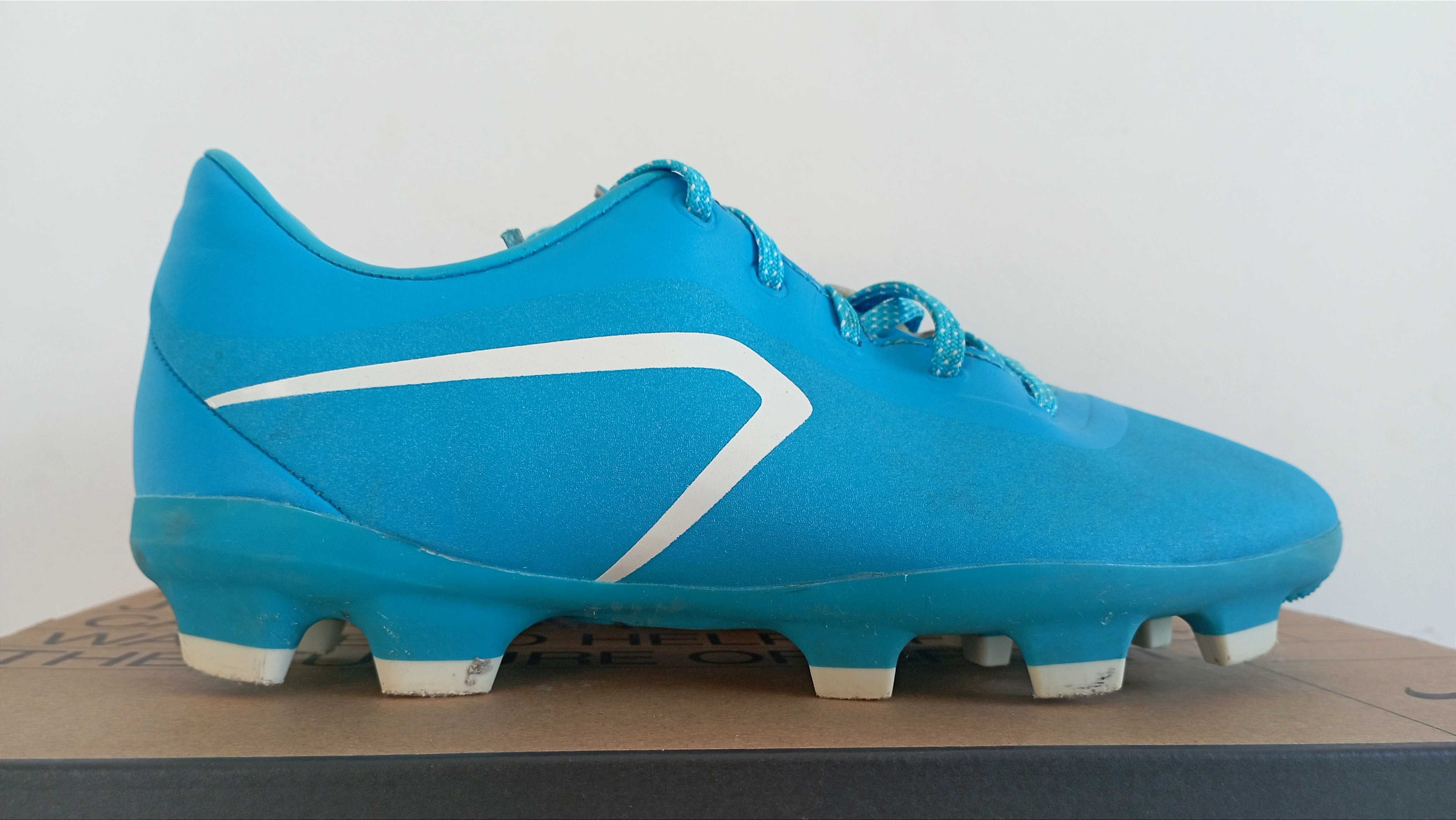 Buty piłkarskie korki SOC rozmiar 34 niebieskie