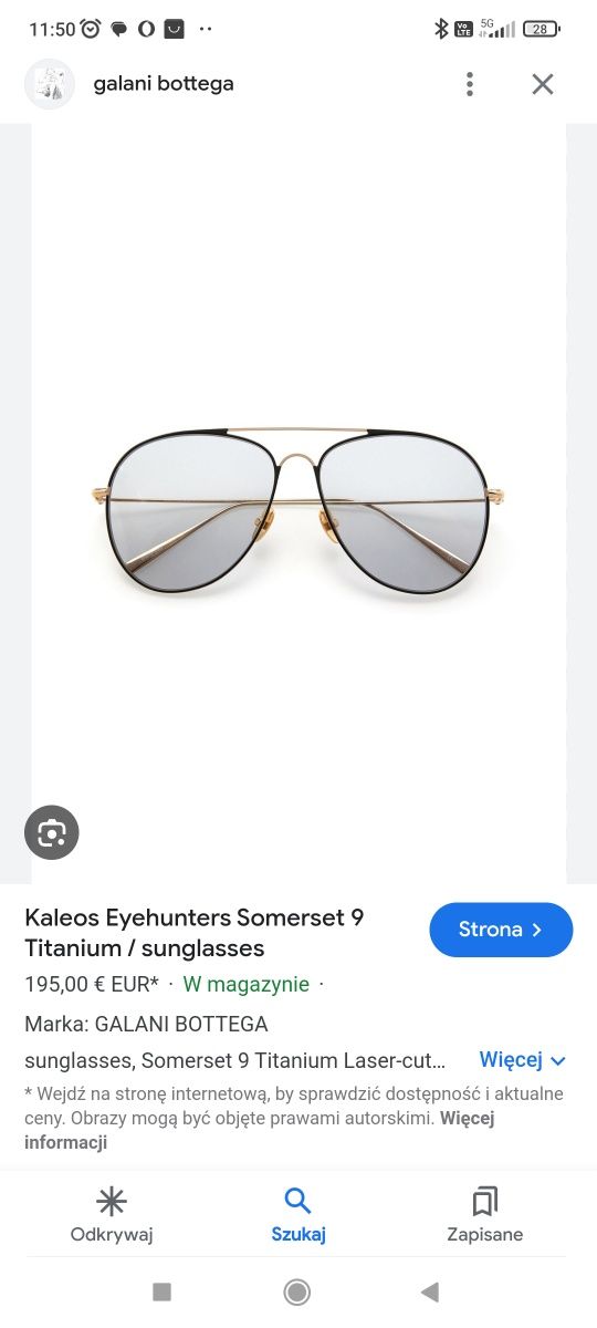 Okulary słoneczne Pilotki Kaleos Eyehunter 61-15