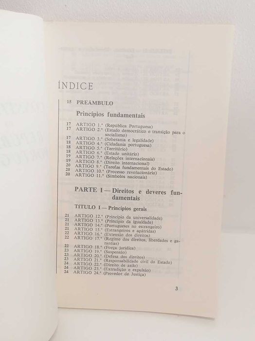 Constituição da República Portuguesa - 1976