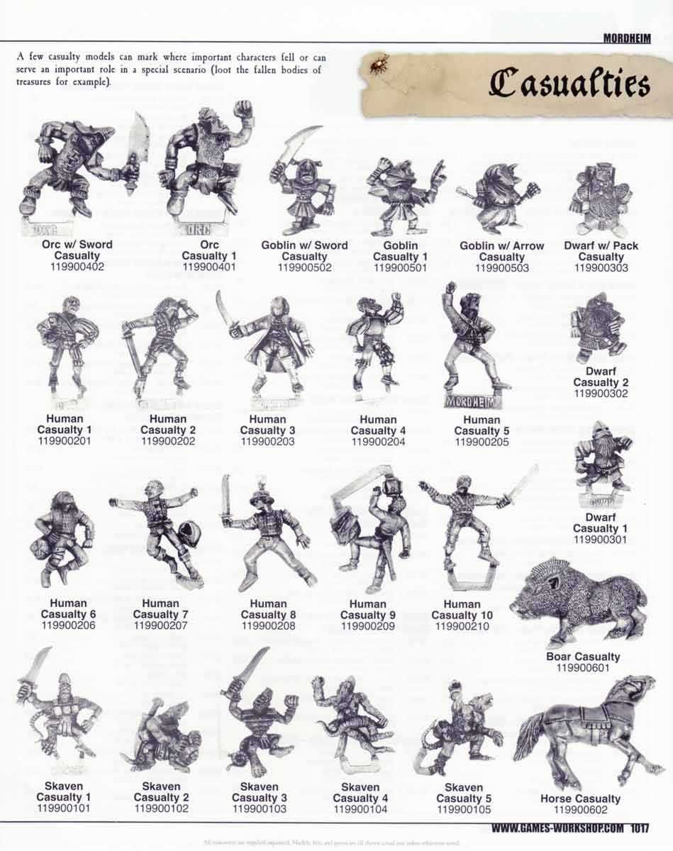 Mordheim - Skaven Casualties x 2, Warhammer