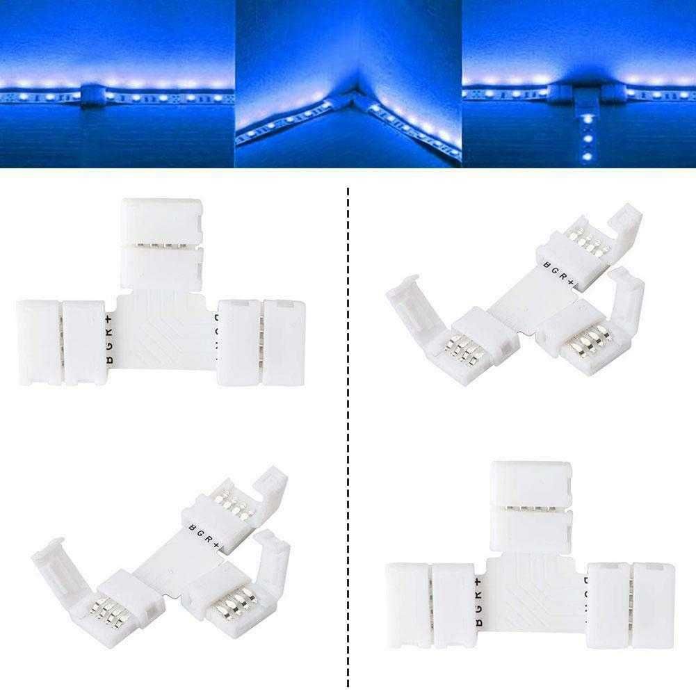 2 Conectores T para fita LED RGB