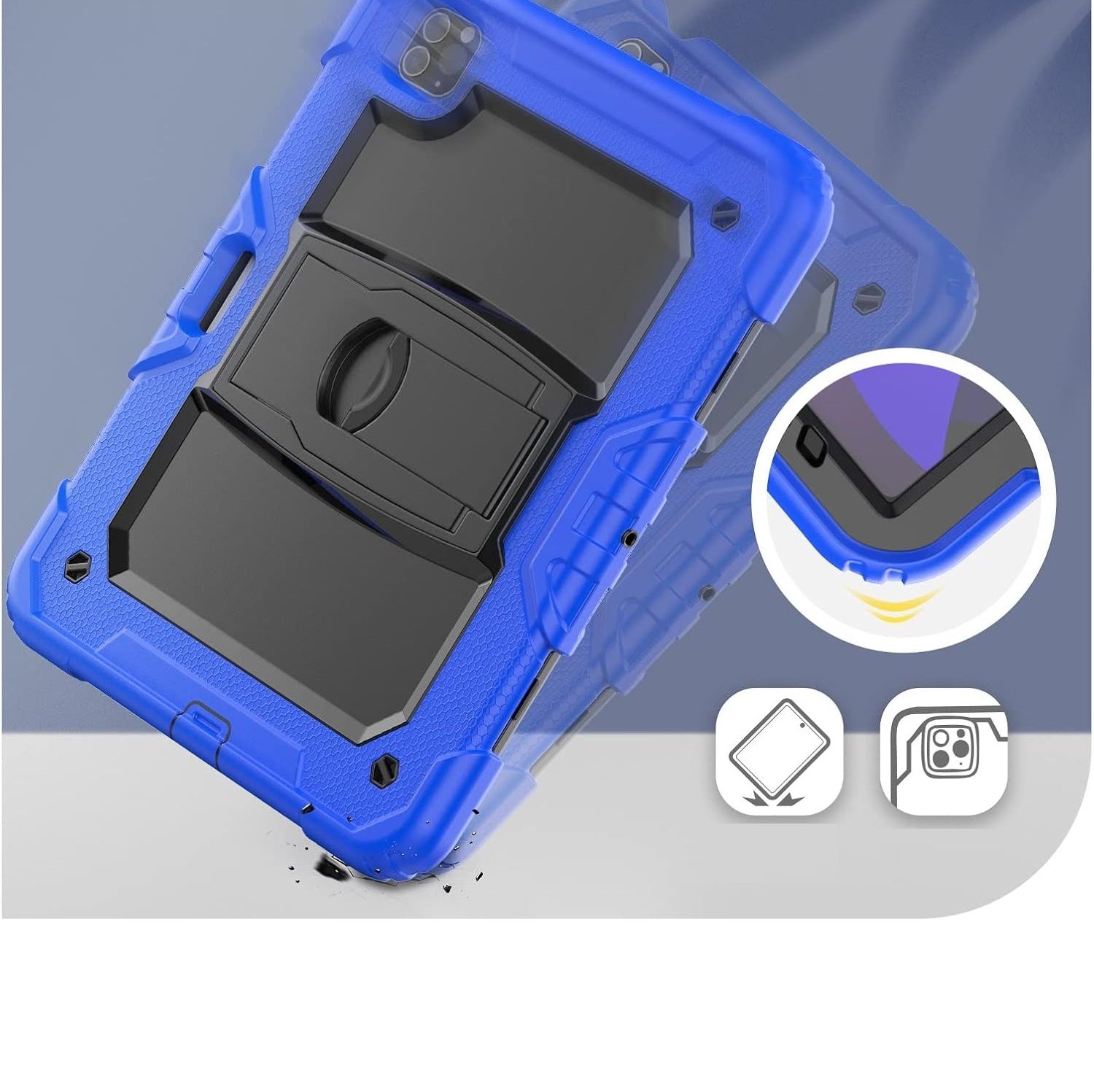 Etui do iPad Air 5/4/Pro 11" Podstawka i Miejsce na Rysik Niebieskie