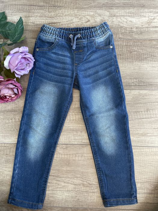 Spodnie dla chłopca chłopięce jeansowe jeansy 104 cm little kids