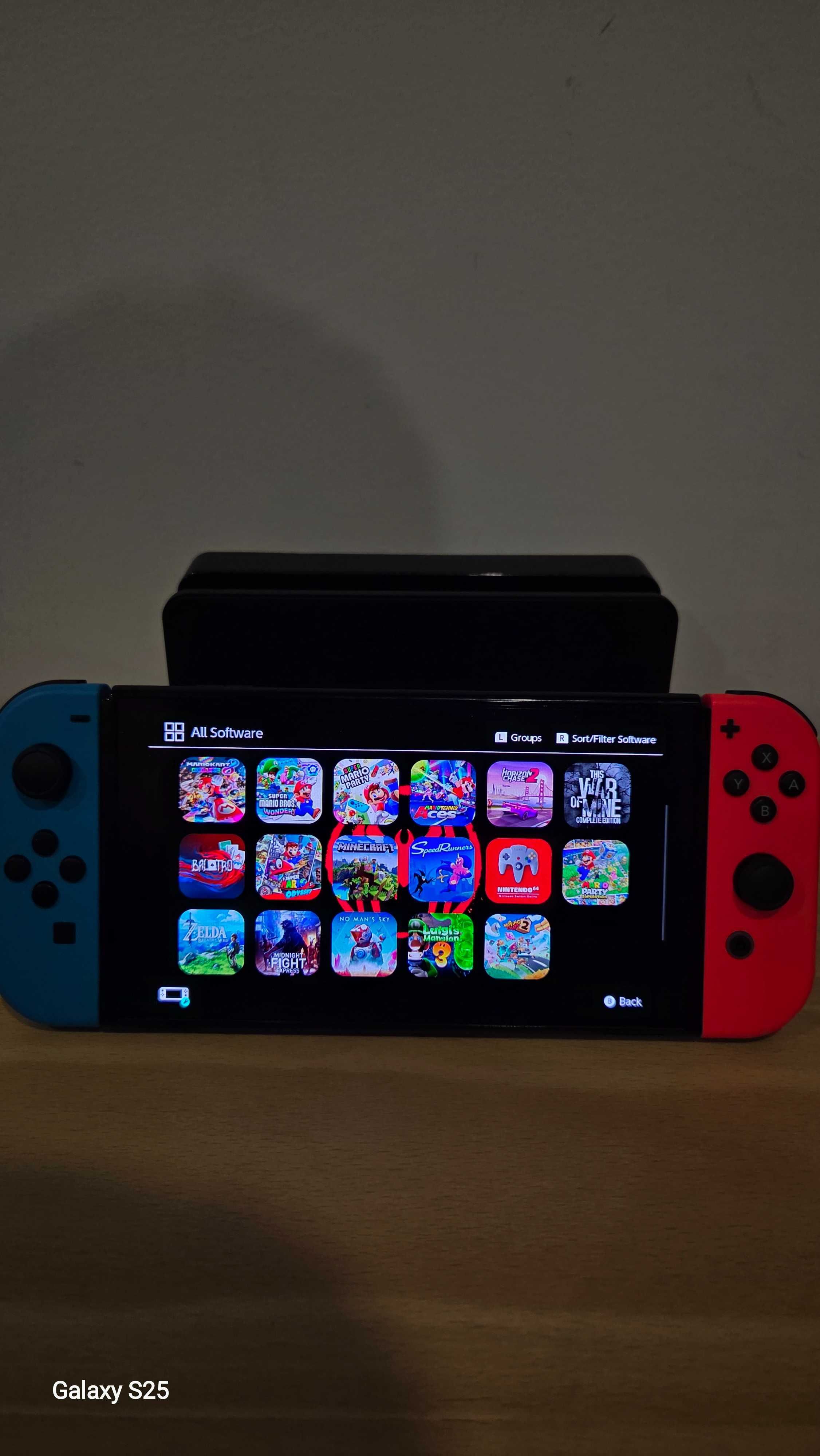 Nintendo Switch OLED Desbloq+ Jogos+ CardSD 256gb+ Android+ Acessórios
