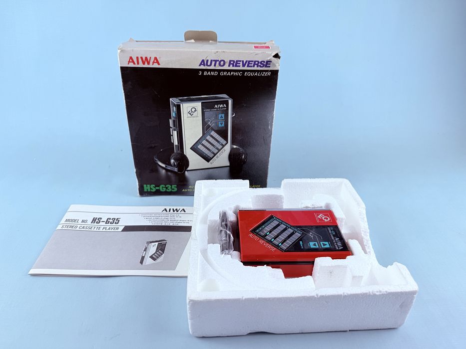 Przenośny Odtwarzacz kasetowy Walkman Aiwa HS-G35 EQ Unikat