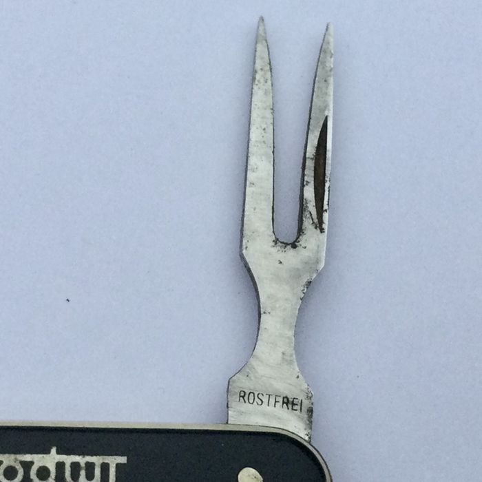 Антикварный немецкий нож-вилка дегустатора, Solingen