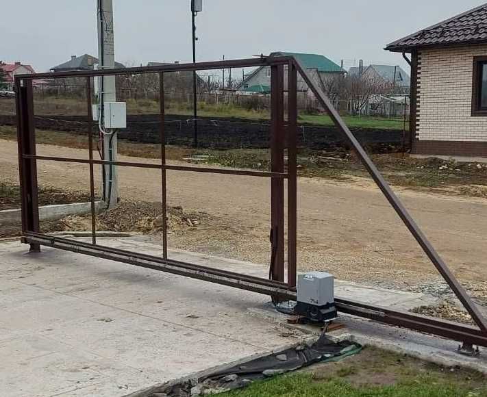 Каркас откатных ворот, Откатные ворота 6м, Откатные ворота на роликах