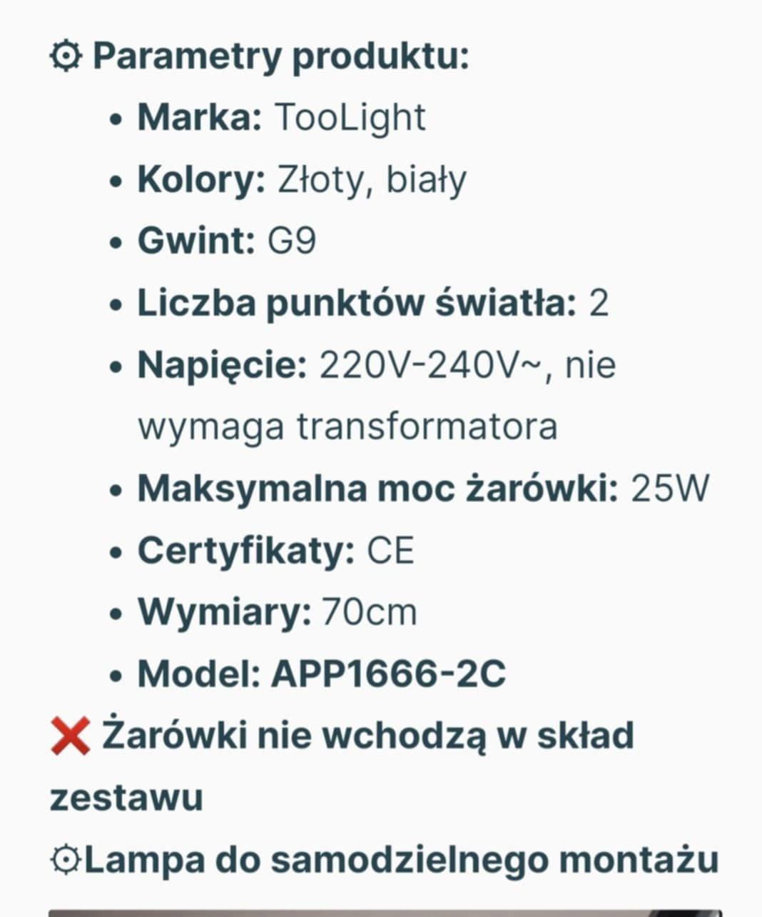 2szt złotych lamp wiszących z mlecznymi kulami