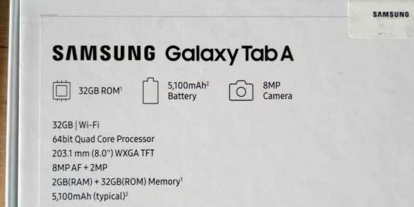 Tablet SAMSUNG GalaxyTab A