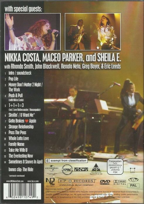 Prince - Live at The Aladdin Las Vegas (DVD)