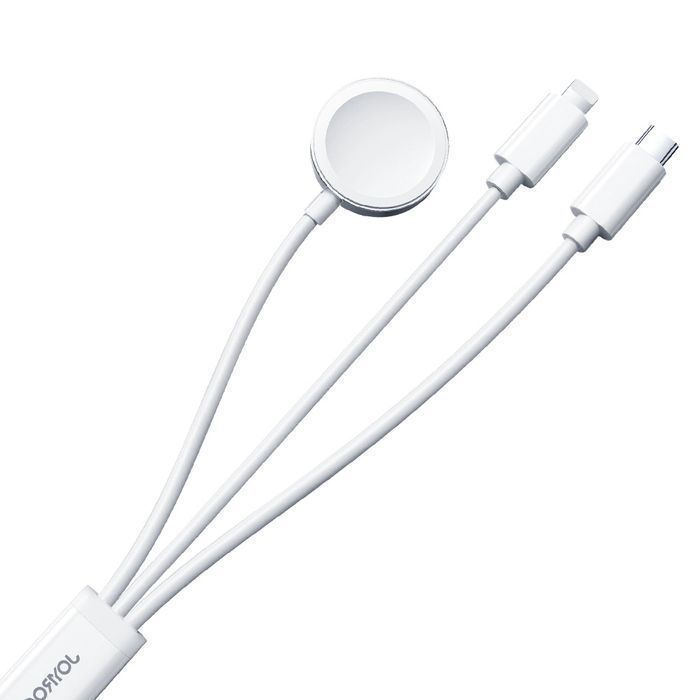 Kabel 3w1 Joyroom magnetyczna ładowarka USB-A - Lightning/USB-C 1.2m