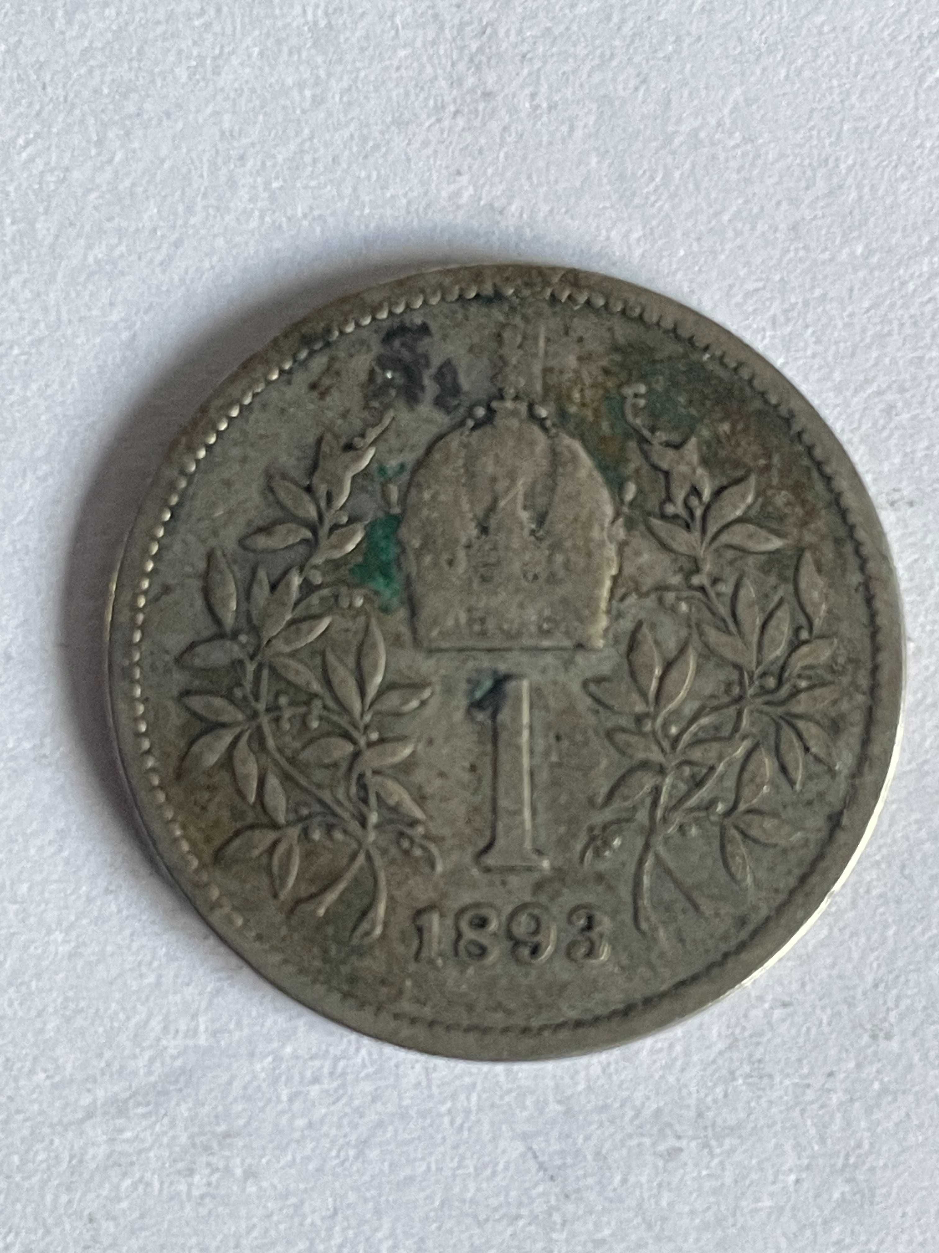 Austria Austrio-Węgry 1 korona, 1893 Cesarz Franciszek v2