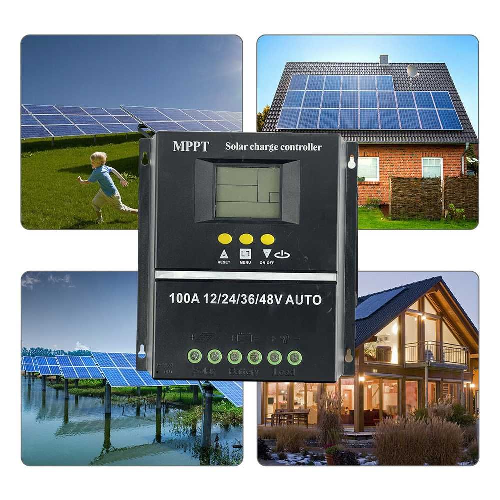 100A mppt solar kontroler 12/24/36/48v