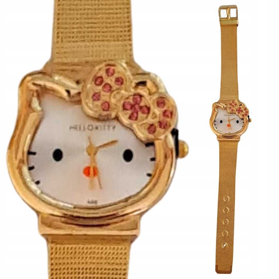 Zegarek Hello Kitty Nowy Na Bransolecie Żółty