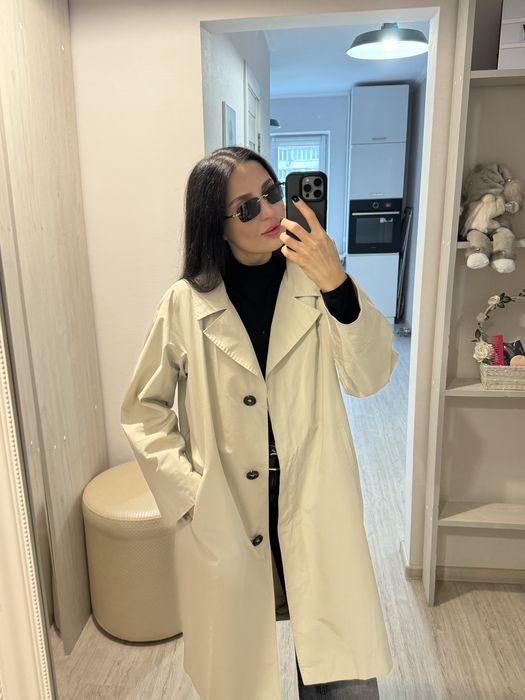 Бежевий італійський тренч Мarina Rinaldi, пальто,плащ,куртка