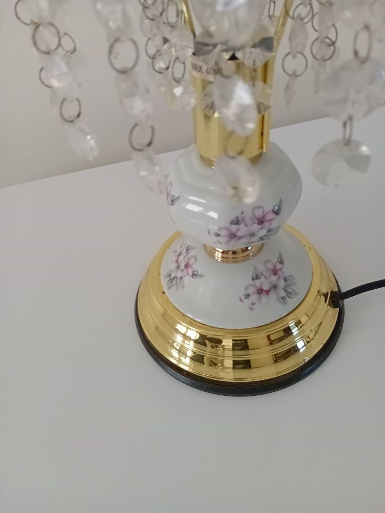 Lampa, lampka z kryształkami