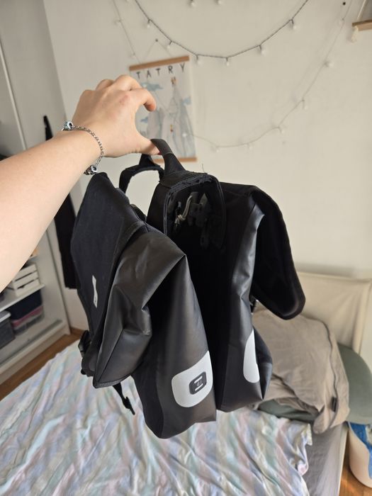 Sakwy rowerowe podwójne Btwin 540 na bagażnik 2x20 l wodoodporne